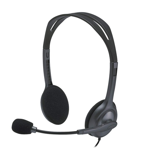 Logitech H111 Headphone with Noise Canceling Microphone and 3.5mm Jack