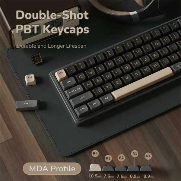 ROYAL KLUDGE RK R65 Phantom (Brown Switch) Wired Mechanical Gaming Keyboard