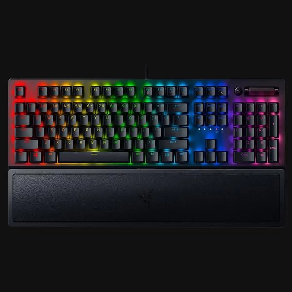 Razer BlackWidow V3 RGB Wired Mechanical Keyboard with Wrist Rest (Green Switches)