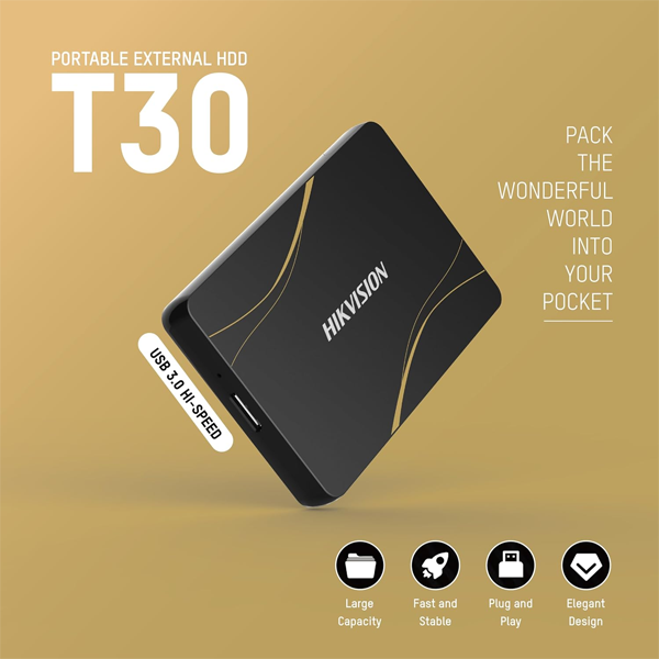 HIKVISION T30 2TB Portable External Hard Disk Drive