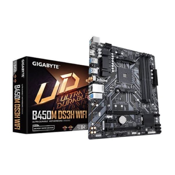 GIGABYTE B450M DS3H WIFI AMD AM4 DDR4 Motherboard