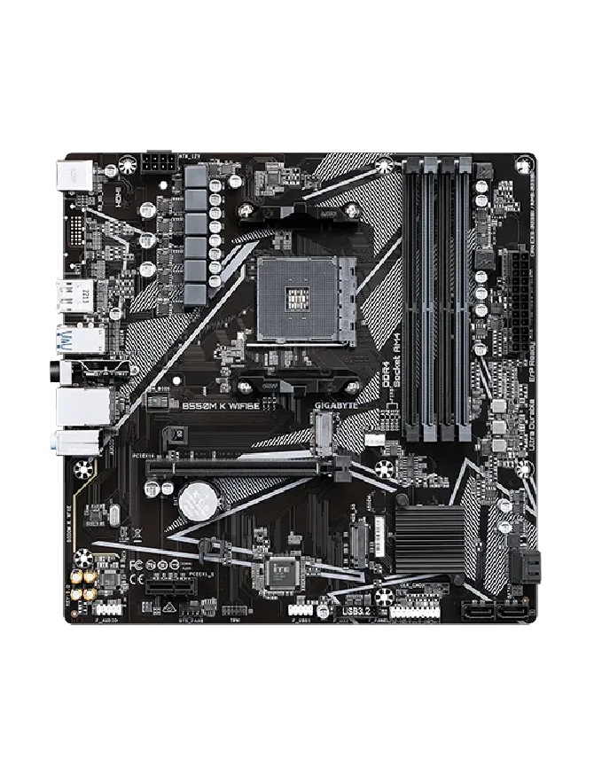 Gigabyte B550M K Wifi6E AMD AM4 M-ATX Motherboard