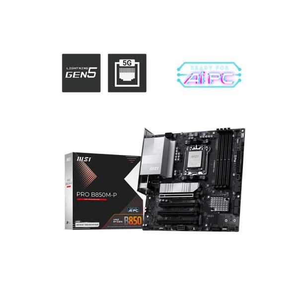 MSI Pro B850M-P DDR5 AMD AM5 M-ATX Motherboard