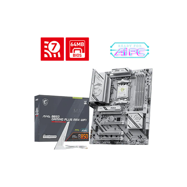 MSI MAG B850 Gaming Plus Max Wifi AMD AM5 ATX Motherboard