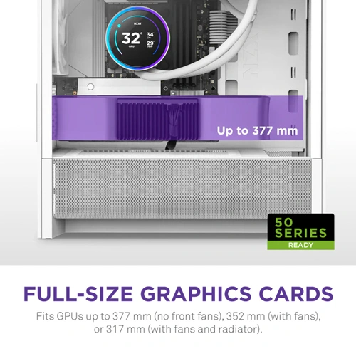 NZXT H3 Flow M-ATX Mini Tower Case (White)