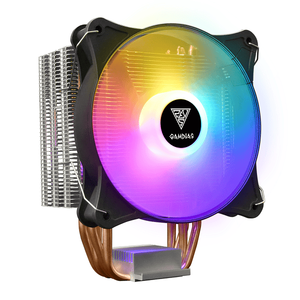 Gamdias Boreas E1-410 Lite CPU Air Cooler with 120mm PWM Fixed Rainbow Color Fan