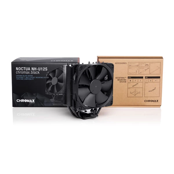 Noctua NH-U12S 120mm CPU Air Cooler (Chromax Black)