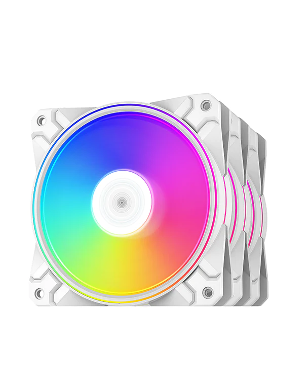 Deepcool CF120 Plus ARGB 3-in-1 120mm PWM Case Fan (White)