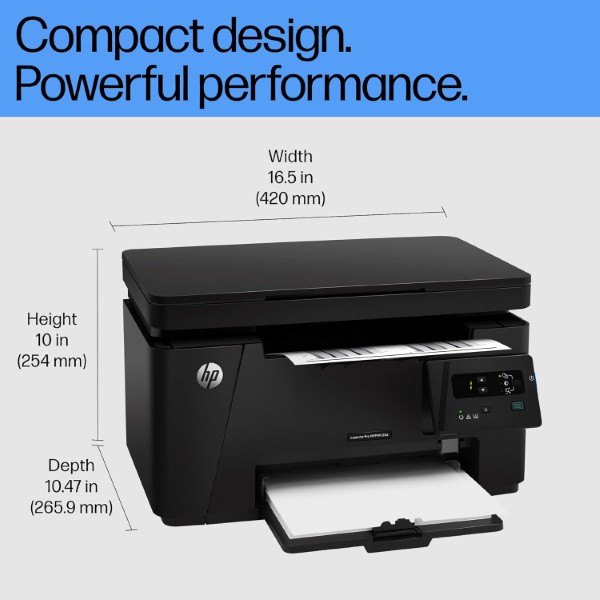 HP LaserJet M126A Black and White 3-in-1 Printer with Print,Copy and Scan Function