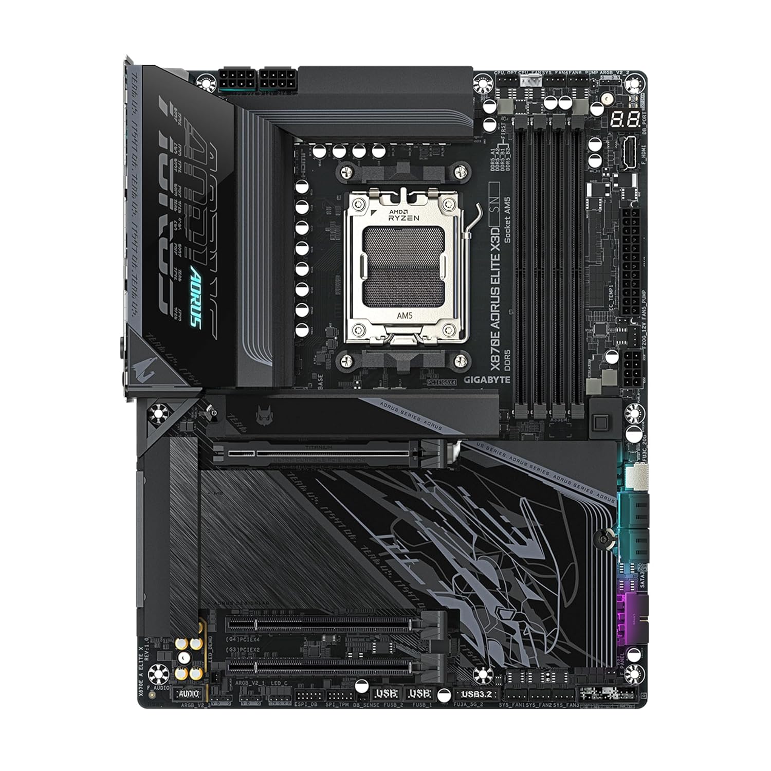 Gigabyte X870E Aorus Elite X3D AMD AM5 Ddr5 Atx Motherboard
