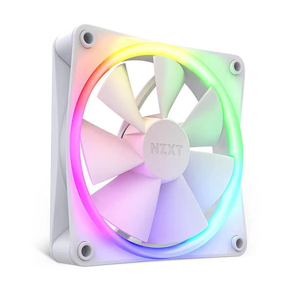 NZXT F120 RGB Duo White 120mm PWM RGB Case Fan with RGB Controller (Triple Pack)