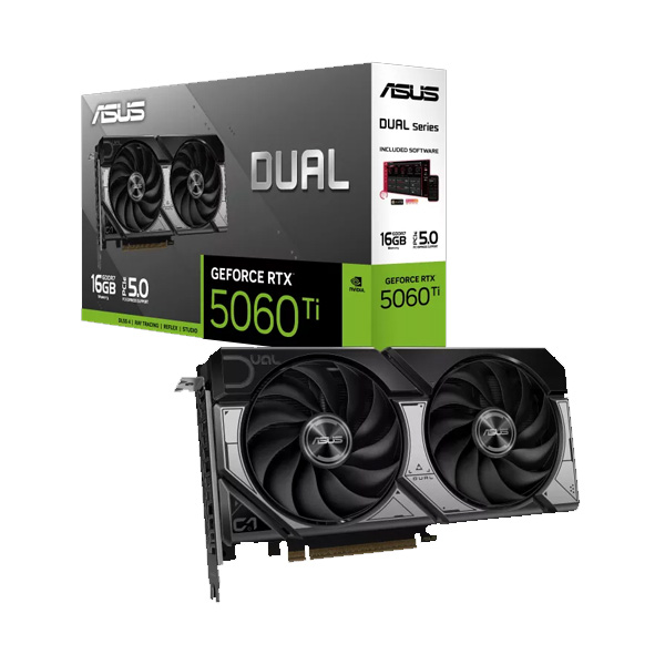 ASUS Dual GeForce RTX 5060Ti 16GB GDDR7 Graphics Card