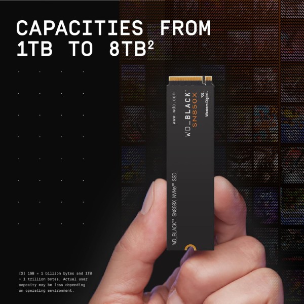 WD Black SN850X 8TB Gen4 PCIe NVMe M.2 Internal SSD