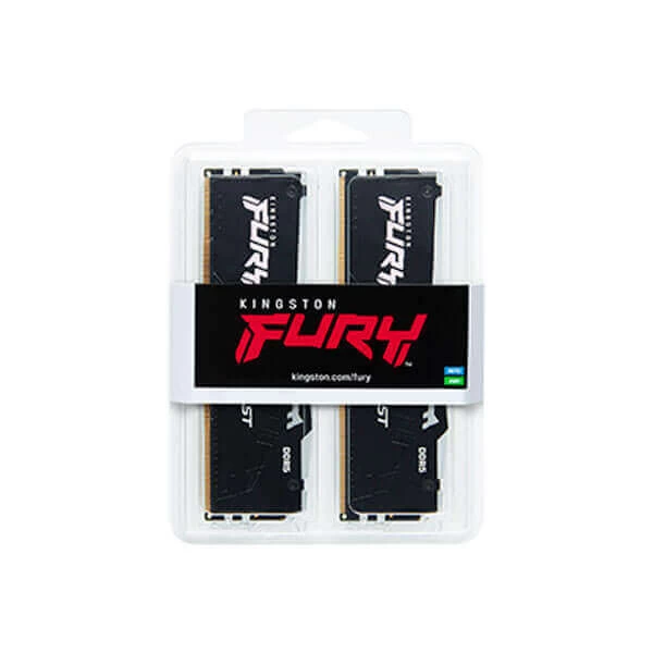 Kingston Fury Beast RGB 64GB 6000Mhz (32GB X 2) DDR5 CL40 Desktop Memory With Intel XMP