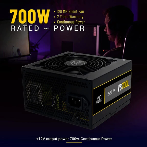 Ant Esports VS700L 700 Watt Value Series Power Supply
