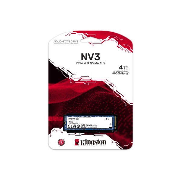 Kingston NV3 4TB Gen4.0 NVMe M.2 Internal SSD