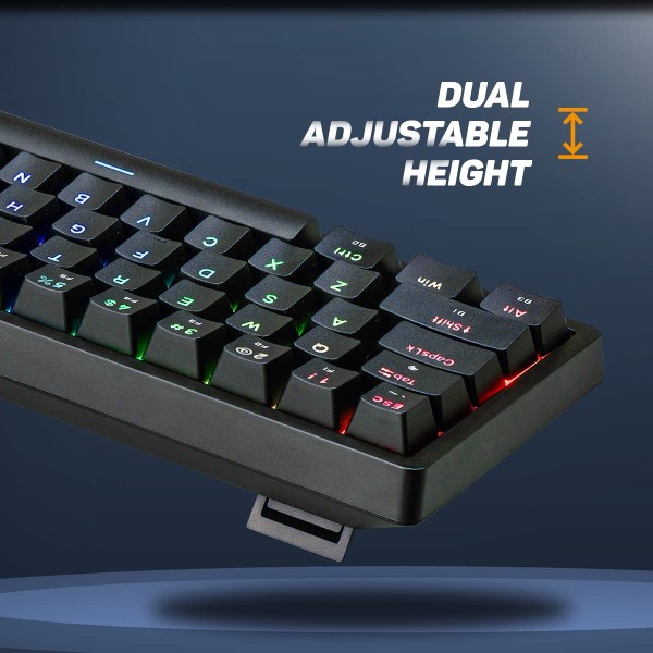 Cosmic Byte CB-GK-33 Astra 67 keys Mechanical Gaming keyboard with Outemu Blue Switches (Black)