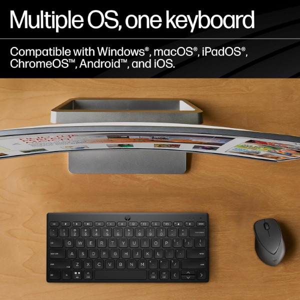 HP 350 Compact Multi-Device Bluetooth Wireless Keyboard