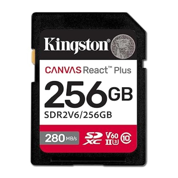 Kingston Canvas React Plus V60 256GB SD Card