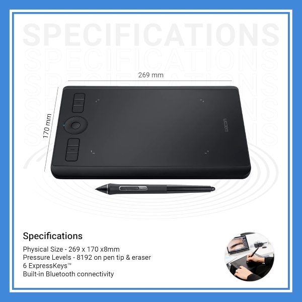 Wacom Intuos Pro Creative Pen Tablet Small Black