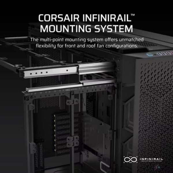 CORSAIR 9000D RGB Airflow Super Full Tower Cabinet With Tempered Glass Side Panel Black