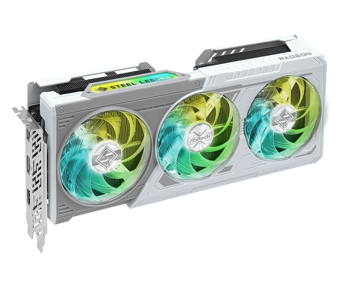 AsRock RX 9060XT Steel Legend OC 16GB OC Graphics Card