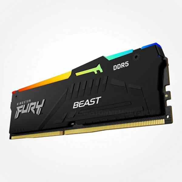 Kingston Fury Beast RGB 32GB (32GB x 1) 5200MHz DDR5 Desktop RAM