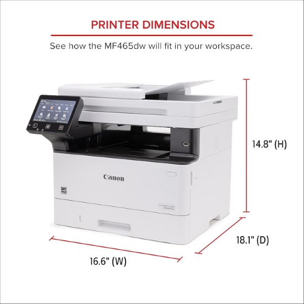 Canon ImageClass MF465DW All In One Laserjet Wireless Monochrome Printer