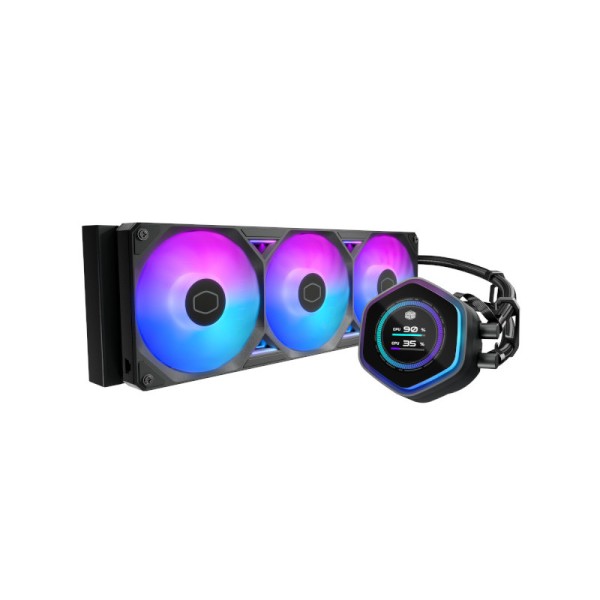 Cooler Master Masterliquid Atmos II 360 LCD 360mm CPU Liquid Cooler (Black)