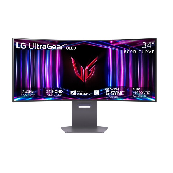 LG UltraGear 34GS95QE-B 34-Inch QHD 240hz OLED Curved Gaming Monitor