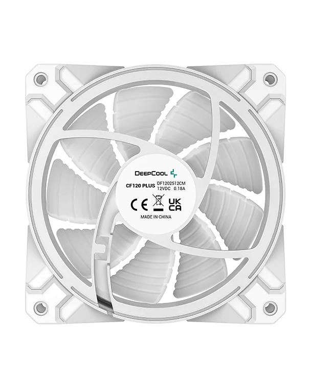 Deepcool CF120 Plus ARGB 3-in-1 120mm PWM Case Fan (White)