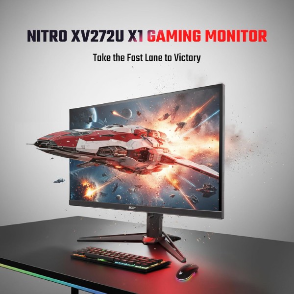 Yu Select  Acer XV272U X1 27-inch QHD 200hz 1ms IPS Panel Gaming Monitor