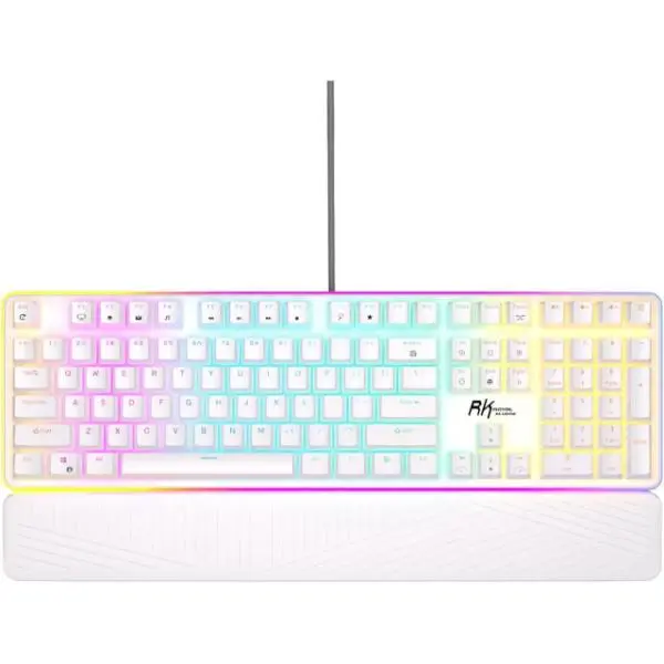 Royal Kludge RK918 White (Blue Switch) Mechanical Wired Gaming Keyboard
