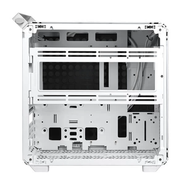 Cooler Master Qube 500 White Flatpack Mesh Mid-Tower ATX Gaming Cabinet (White)
