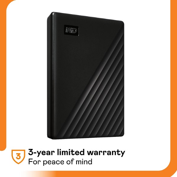 Western Digital 5TB My Passport Portable Hard Disk with USB 3.0 and 256 Bit AES Hardware Encryption (Avengers Black)