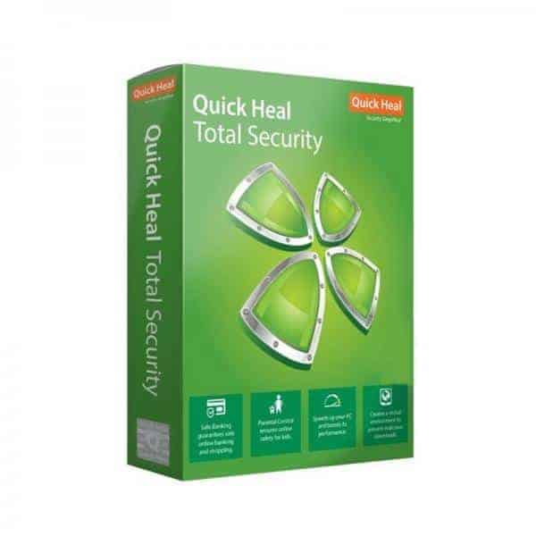 Quick Heal Total Security 2PC 1-year software.