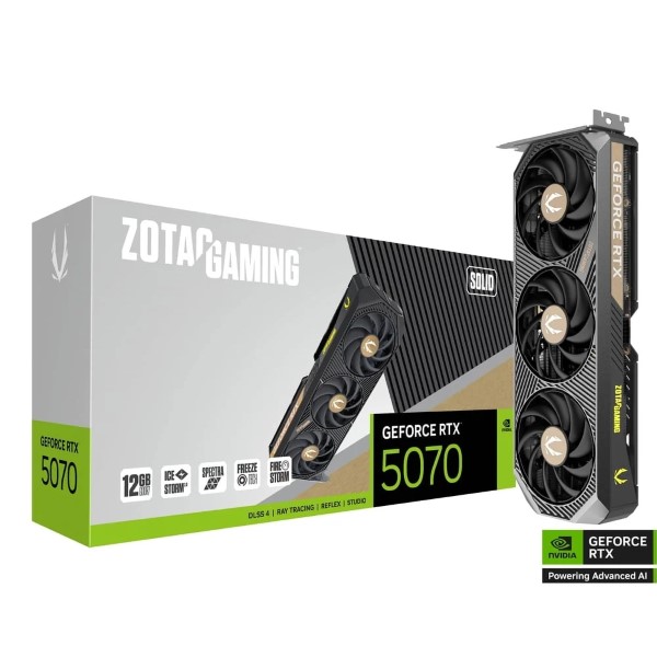 Zotac Gaming GeForce RTX 5070 Solid 12GB GDDR7 Graphics Card