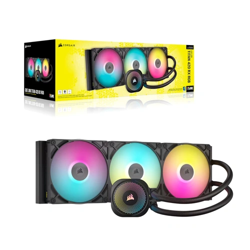 CORSAIR ICUE LINK Titan 420 RX RGB 420mm CPU Liquid Cooler