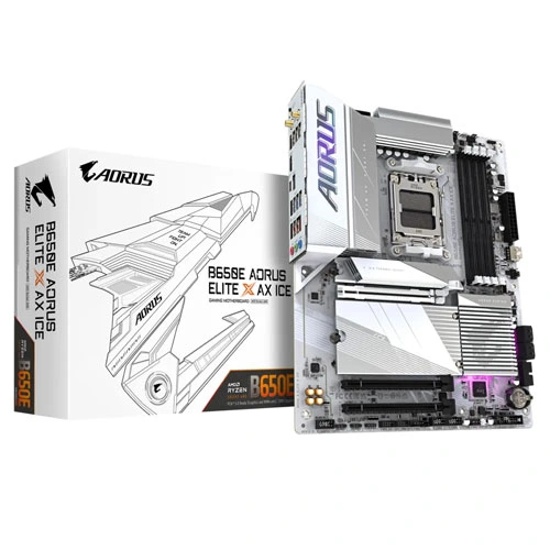 Gigabyte B650E   AORUS ELITE X AX ICE AMD AM5 DDR5 ATX Motherboard