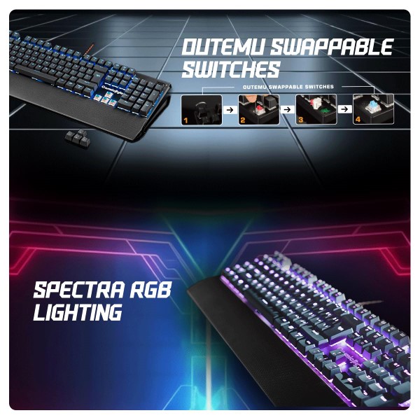 Cosmic Byte CB-GK-24 Equinox Alturas wired Mechanical Gaming keyboard (Black)