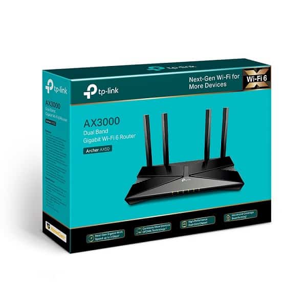 TP-Link Archer AX50 AX3000 Dual Band WiFi 6 Gigabit Wireless Router
