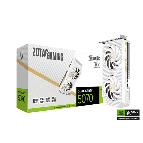 ZOTAC GAMING GeForce RTX 5070 Twin Edge OC 12Gb Gddr7 Graphics Card (White)