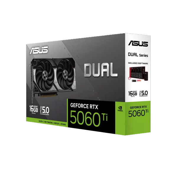 ASUS Dual GeForce RTX 5060Ti 16GB GDDR7 Graphics Card