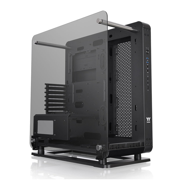 Thermaltake Core P6 TG Mid Tower Gaming Cabinet (Black)
