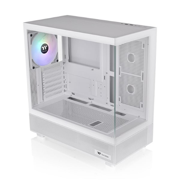 Thermaltake View 270 TG ARGB Snow Mid Tower Chassis E-ATX Tempered Glass Side Panel (White)