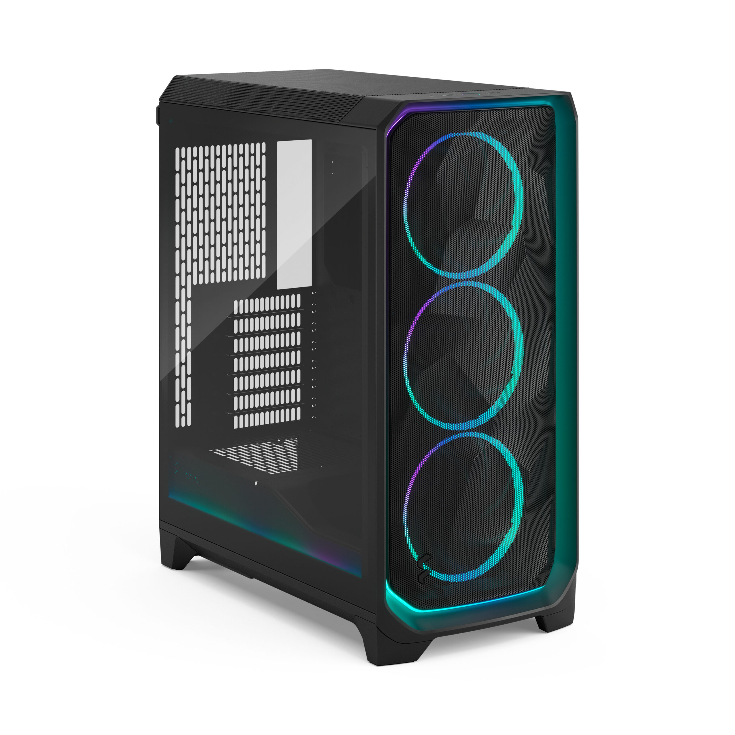Fractal design Meshify 3 Ambience Pro RGB Black TG Light Tint E-ATX Mid Tower Pc Cabinet