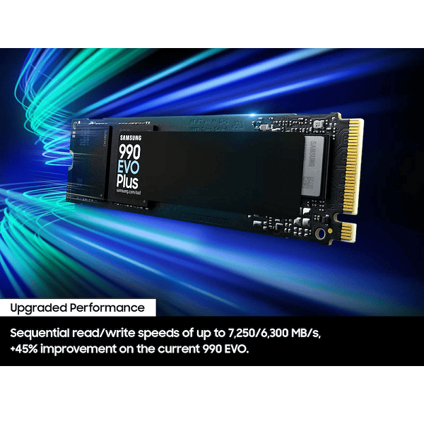 Samsung 990 Evo Plus 2Tb M.2 NVMe PCIe Gen 4.0 internal SSD (MZ-V9S2T0B)