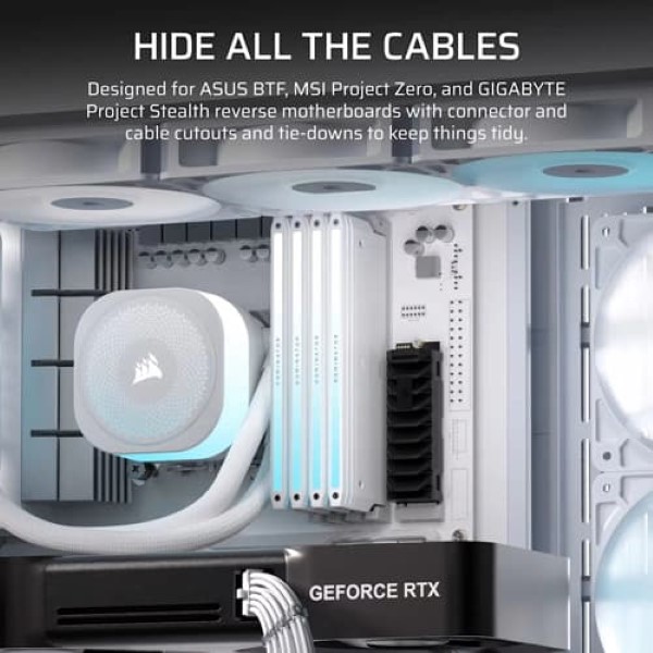 Corsair Frame 4500X RS-R ARGB Panoramic Glass E-ATX Mid Tower Cabinet White