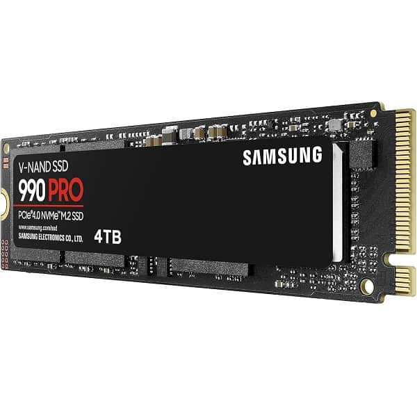 Samsung 990 Pro 4TB NVMe M.2 Gen 4.0 Internal SSD (MZ-V9P4T0BW)