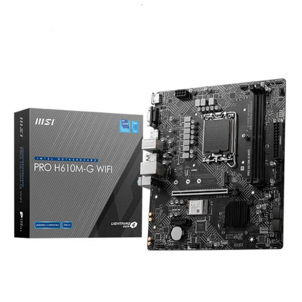 MSI Pro H610M-G WiFi Intel LGA1700 M-ATX Motherboard